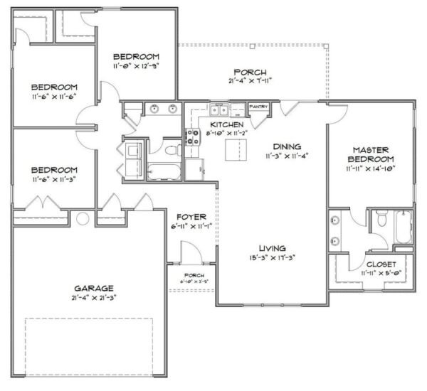 Modern Architectural House Plan 4 Bedroom & 3 Bathroom 4070 SQFT - Image 3