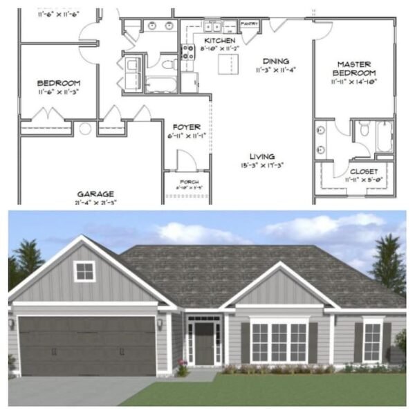 Modern Architectural House Plan 4 Bedroom & 3 Bathroom 4070 SQFT - Image 2