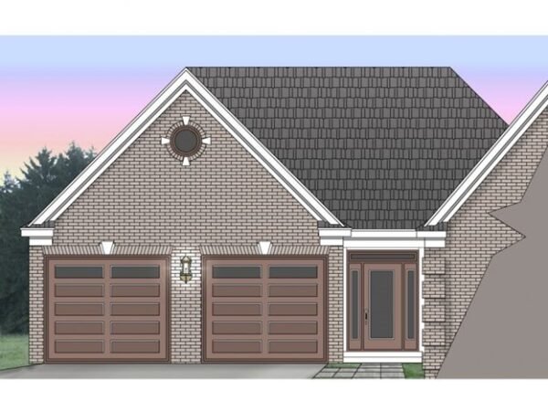 2 car attached garage 44"x 40" 591 sq. ft.